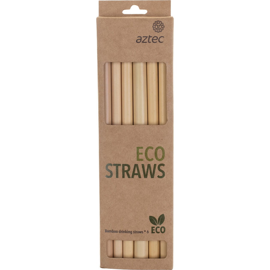 BAMBOO 6 STRAW 1 BRUSH PACK