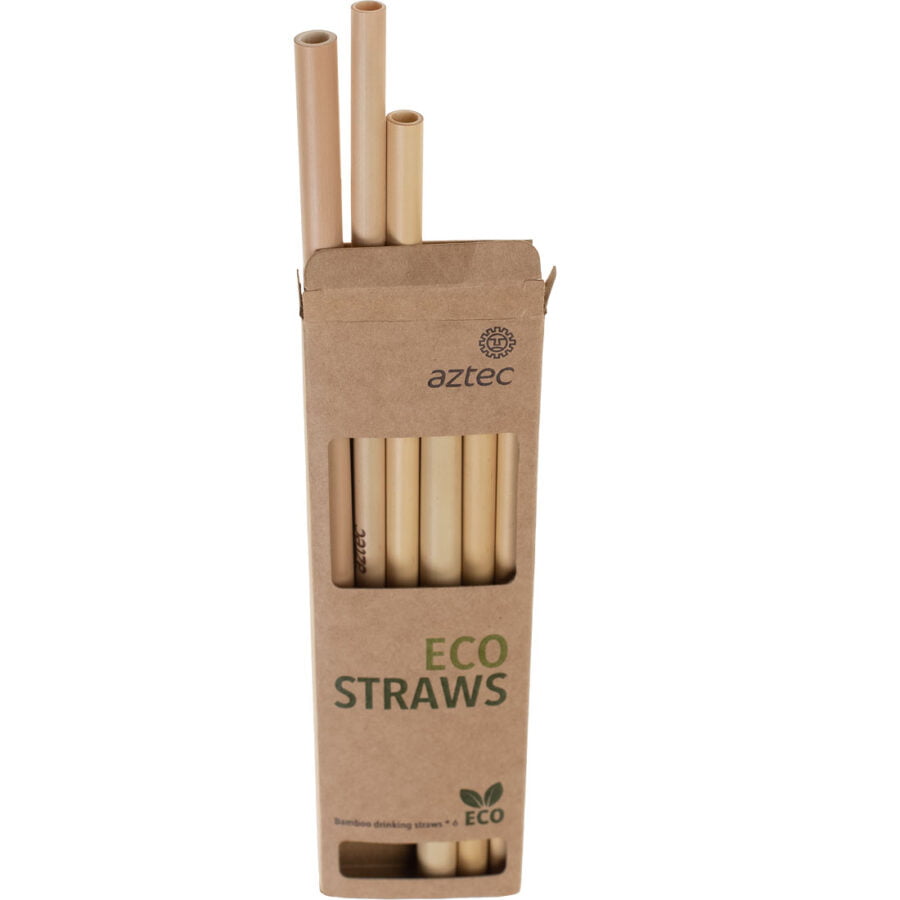 BAMBOO 6 STRAW 1 BRUSH PACK