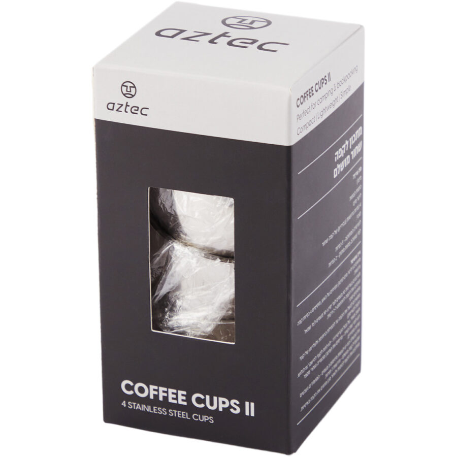 COFFEE CUP II 120 SS SILVER 4PACK