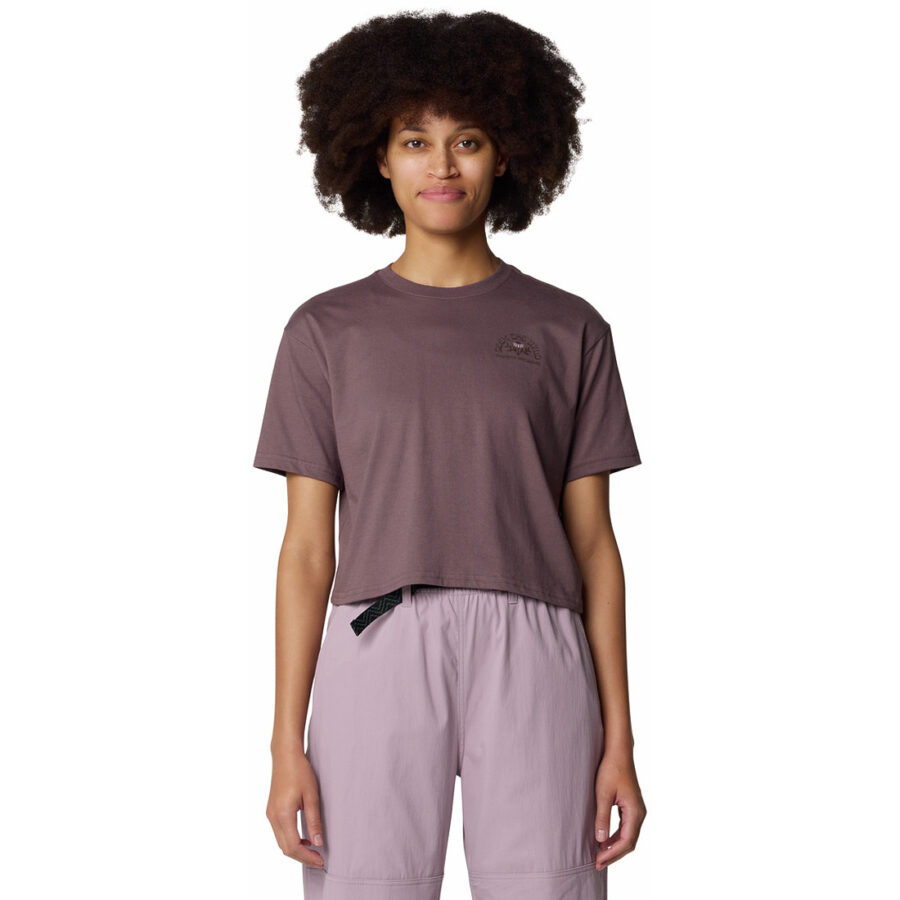 SEEK FLORAL BOXY CROP S/S