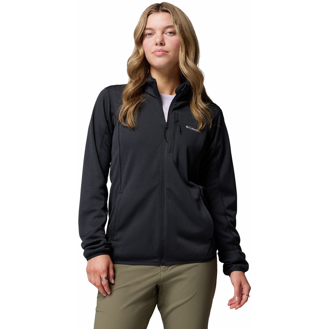 מעיל פליס לנשים Essential Hike Grid Full Zip W