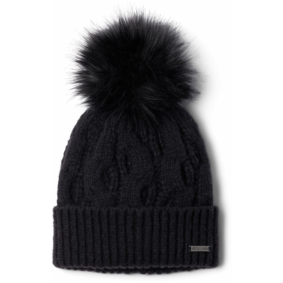 כובע חורפי עם פונפון לנשים Boundless Days Cable Knit Pom Beanie