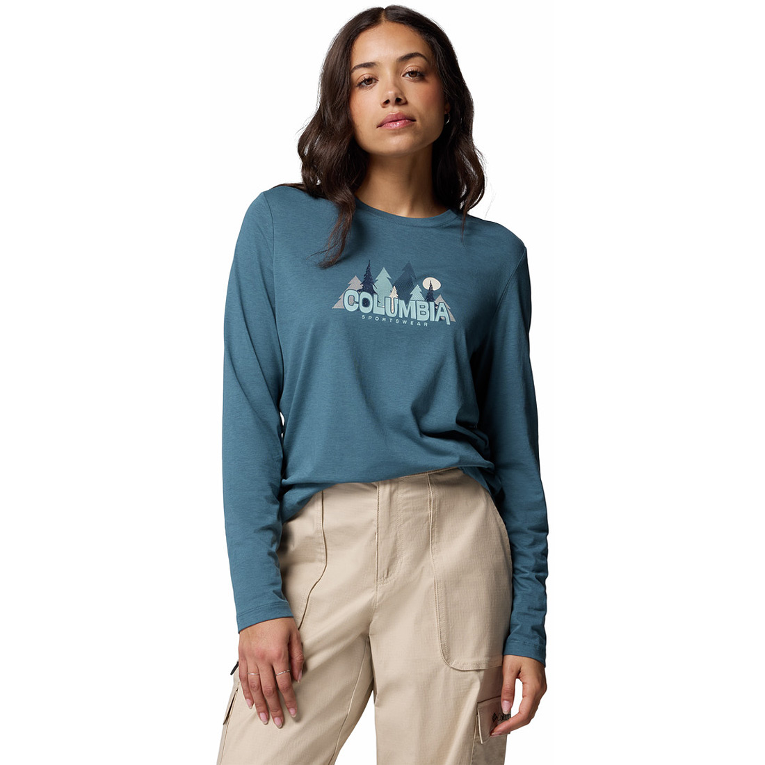 חולצה ארוכה לנשים Ruby Springs Graphic Long Sleeve Tee חולצה ארוכה לנשים Ruby Springs Graphic Long Sleeve Tee