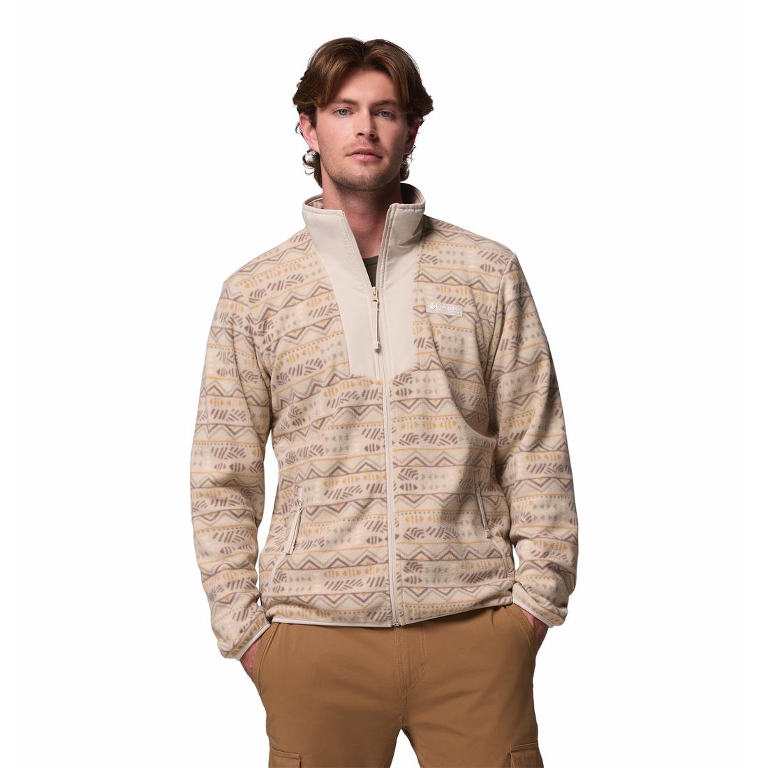 ג'קט פליס לגברים Sequoia Grove Printed Full Zip M