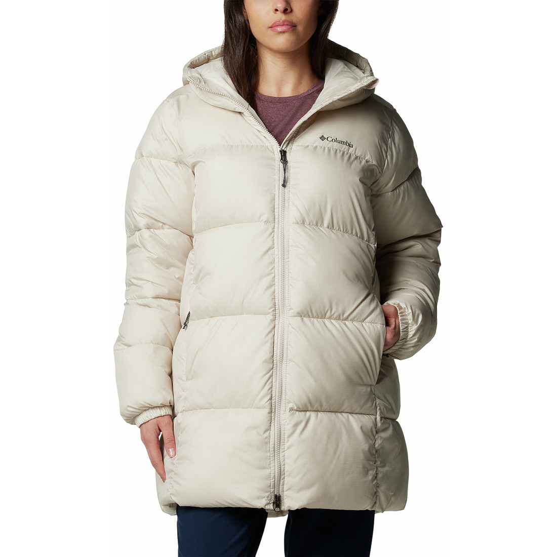 מעיל פוך סינטטי לנשים Puffect II Mid Hooded Jacket