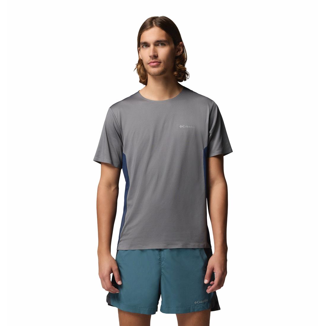 חולצת ספורט קצרה לגברים Three Pitch Short Sleeve Crew