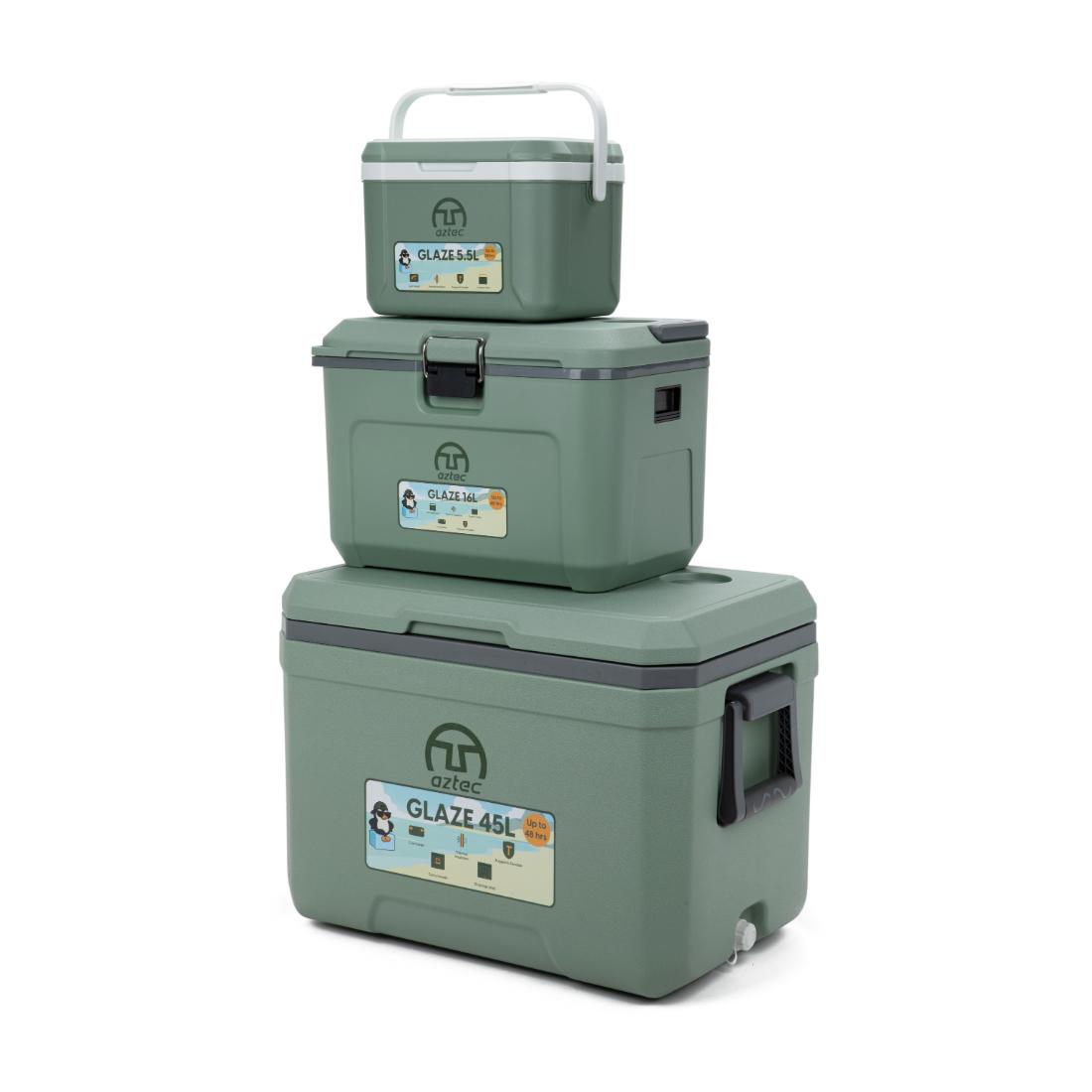 סט צידניות קשיחות Aztec Glaze 45L 16L 5.5L
