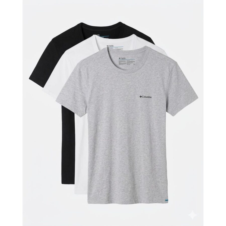 COTTON STR CREW T 3PK