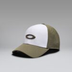 deep olive/white