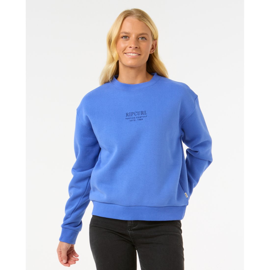 סווטשירט ארוך לנשים Surf Staple Relaxed Crew Fleece סווטשירט ארוך לנשים Surf Staple Relaxed Crew Fleece