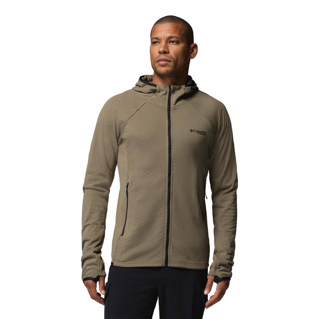 ג'קט ארוך עם כובע מובנה לגברים Arctic Crest II Hooded Full Zip